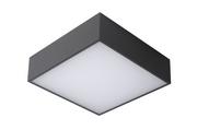 Lampy sufitowe - Lucide ROXANE Antracyt szer. 24cm. LED 10W 2700K IP54 Plafon łazienkowy kwadratowy 27816/10/29 27816/10/29 - miniaturka - grafika 1