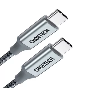 Choetech kabel przewód USB Typ C - USB Typ C 5A 100 W Power Delivery 480 Mbps 1,8 m szary (XCC-1002-GY) - Kable USB - miniaturka - grafika 3
