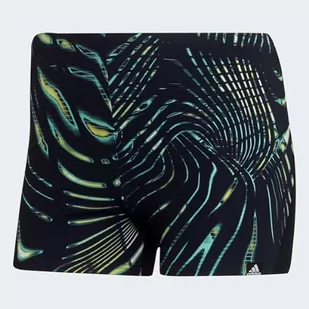 adidas Męski kostium kąpielowy Souleaf Tech Bx, czarny, L - Stroje kąpielowe - miniaturka - grafika 1