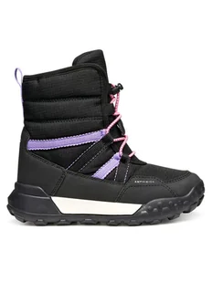 Geox Śniegowce J Trekkyup B Ab J46M7F 08V50 C9266 D Czarny - Buty dla dziewczynek - miniaturka - grafika 1