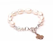 Różańce - Bransoletka - różaniec z prawdziwych pereł - miniaturka - grafika 1