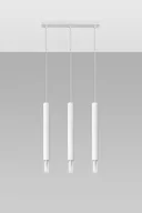 Lampy sufitowe - Sollux Lighting Lampa wisząca WEZYR 3 biała - miniaturka - grafika 1
