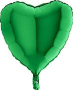 Balony i akcesoria - Balon Foliowy - Zielone Serce 46 cm, Grabo - miniaturka - grafika 1