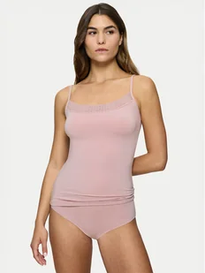 Triumph Top Feel Of Modal 10221654 Różowy Slim Fit - Piżamy damskie - miniaturka - grafika 1