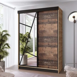 Szafa VENA 138 dąb craft złoty i old style - Szafy - miniaturka - grafika 1