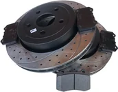 Tarcze hamulcowe - Tylne klocki + WIERCONE tarcze hamulcowe Jeep Grand Cherokee STR-8 -2010 - miniaturka - grafika 1