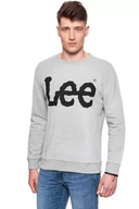 Bluzy męskie - Lee, Bluza męska, Logo Sws Grey Mele L81Qub37, rozmiar XXL - miniaturka - grafika 1