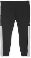 Spodnie damskie - Nike damskie spodnie sportowe W One Tights Crop Mesh Pkt czarny Black/Atmosphere Grey/White X-L - miniaturka - grafika 1