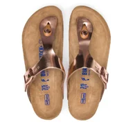 Klapki i japonki damskie - Japonki Birkenstock Gizeh Bs 1005049 Różowy - miniaturka - grafika 1