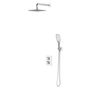 Zestawy prysznicowe - Omnires Parma zestaw prysznicowy podtynkowy termostatyczny SYSPM17ACRB chrom/biały - miniaturka - grafika 1