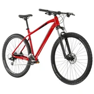 Rowery - Rower górski MTB KROSS Level 1.0 M19 29 cali męski Czerwono-czarny - miniaturka - grafika 1