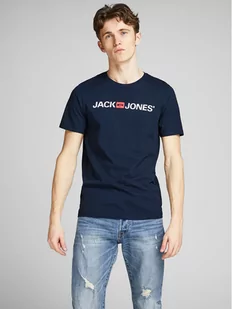 Jones Jack T-Shirt Corp Logo 12137126 Granatowy Slim Fit - Koszulki męskie - miniaturka - grafika 1