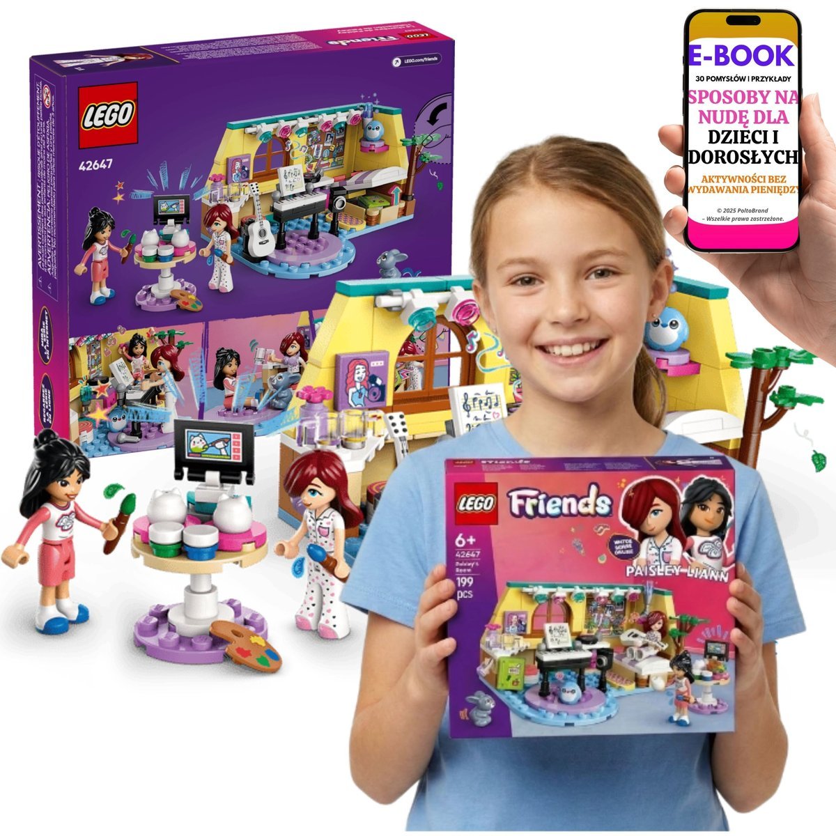 LEGO FRIENDS POKÓJ PAISLEY 42647 Kreatywny Prezent Dla Dziewczynki + E-BOOK-3