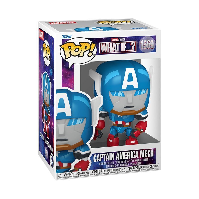 Funko, Funko POP!, SUPERBOHATEROWIE, Figurka Kolekcjonerska, Marvel-Multiple, Captain America Mech