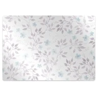 Podnóżki, podpórki, podkładki - Mata pod fotel ochrona paneli Gałązki z liśćmi 100x70 cm - miniaturka - grafika 1