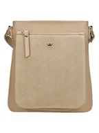 Torebki damskie - Wojas Skórzana torebka w kolorze beżowym - 25 x 24 x 8 cm - miniaturka - grafika 1