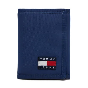 Mały Portfel Męski Tommy Jeans Tjm Ess Daily Nylon Tri Wallet AM0AM13269 Granatowy - Portfele - miniaturka - grafika 1