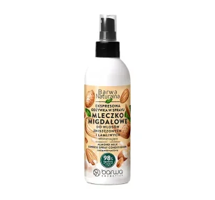 BARWA NATURALNA ODŻYWKA W SPRAYU DO WŁOSÓW ZNISZCZONYCH I ŁAMLIWYCH MLECZKO MIGDAŁOWE 200ML - Odżywki do włosów - miniaturka - grafika 1