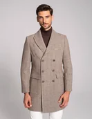 Płaszcze męskie - płaszcz bolognetta beżowy - miniaturka - grafika 1
