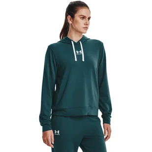 Damska bluza treningowa UNDER ARMOUR Rival Terry Hoodie - Kurtki i kamizelki sportowe damskie - miniaturka - grafika 1