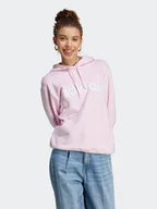 Bluzy damskie - adidas Bluza Essentials Linear Hoodie IL3343 Różowy Regular Fit - miniaturka - grafika 1
