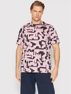 Koszulki sportowe męskie - T-Shirt Move 53704 Różowy Regular Fit - Helly Hansen - grafika 1