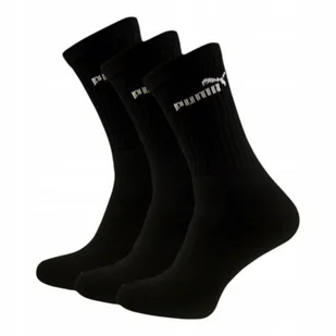 Skarpety unisex Puma ELEMENTS CREW 3-PACK czarne 94711004 - Skarpetki damskie - miniaturka - grafika 1