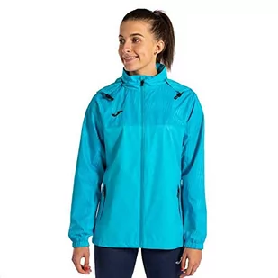 Joma Damska kurtka przeciwdeszczowa Montreal, Turkus fluorescencyjny, XL - Kurtki damskie - miniaturka - grafika 1