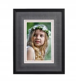 Ramki na zdjęcia - Ramka na zdjęcie 21x29,7 A4 Velvet Black Loft - miniaturka - grafika 1