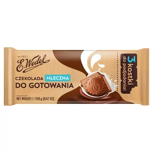 E. Wedel Czekolada do gotowania mleczna 240 g - Czekolada - miniaturka - grafika 1