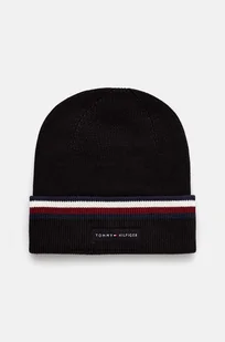 Tommy Hilfiger czapka bawełniana kolor czarny bawełniana AM0AM12983 - Czapki męskie - miniaturka - grafika 1