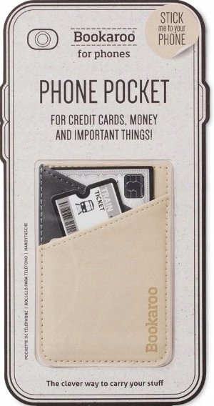 Portfel Beżowy Przyklejany Na Tył Telefonu Bookaroo Phone Pocket Solidny