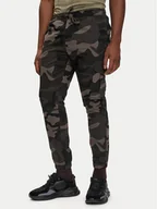 Spodnie męskie - Brave Soul Joggery MTR-FINECAMOCRGR Zielony Slim Fit - miniaturka - grafika 1