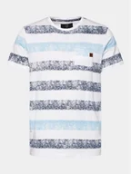 Koszulki męskie - INDICODE T-Shirt Hernandez 40-746 Niebieski Regular Fit - miniaturka - grafika 1