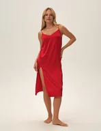 Bielizna nocna - Koszula nocna Jelly - czerwony L - miniaturka - grafika 1