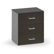 Szafki biurowe - Komoda biurowa do biurek ergonomicznych PRIMO, 740 x 420 x 600 mm, szara / wenge - miniaturka - grafika 1