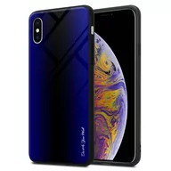 Etui i futerały do telefonów - Pokrowiec Do Apple iPhone XS MAX w KOBALTOWY FIOLET TPU Etui Ochronny Case Cover Obduowa Silikon Cadorabo - miniaturka - grafika 1