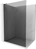 Ścianki i drzwi prysznicowe - Mexen Kioto L ścianka prysznicowa Walk-in 100 x 200 cm, grafit, czarna - 800-100-103-70-40 - miniaturka - grafika 1