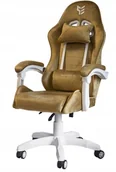 Fotele gamingowe - Fotel obrotowy gamingowy ENZO XL BEIGE ALCANTARA ICE - miniaturka - grafika 1