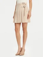 Spódnice - Maryley Spódnica plisowana 25EB711/21ME Beżowy Regular Fit - miniaturka - grafika 1