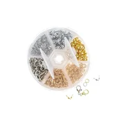 Długopisy - ZESTAW PÓŁFABRYKATÓW DO BIŻUTERII 500 SZT SREBRNY I ZŁOTY GRZS-008 DP CRAFT - miniaturka - grafika 1