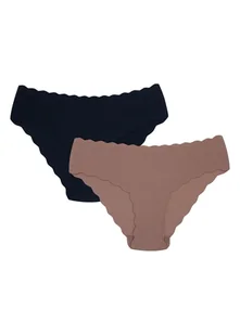 Majtki figi Peony 2-pak Esotiq czarny, brązowy M - Majtki damskie - miniaturka - grafika 1
