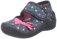 Kapcie damskie - Beck Kapcie dziewczęce Little Loop, niebieski ciemnoniebieski 05, 19 EU - miniaturka - grafika 1