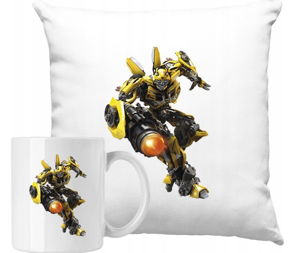 ZESTAW PODUSZKA + KUBEK Transformers Pomysł Na Prezent +IMIĘ #2
