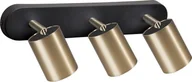 Lampy sufitowe - Nowodvorski Listwa Eye 8818 lampa oprawa sufitowa 3x35W GU10 czarna/mosiądz - miniaturka - grafika 1