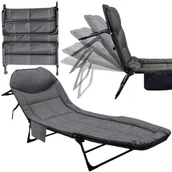 Leżaki ogrodowe - ŁÓŻKO TURYSTYCZNE SKŁADANE LEŻANKA OGRODOWA LEŻAK LEKKIE PRZENOŚNE POLOWE - miniaturka - grafika 1