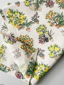Obrusy i serwetki - Bieżnik plamoodporny bawełniany z wzorem Sad i ogród - miniaturka - grafika 1
