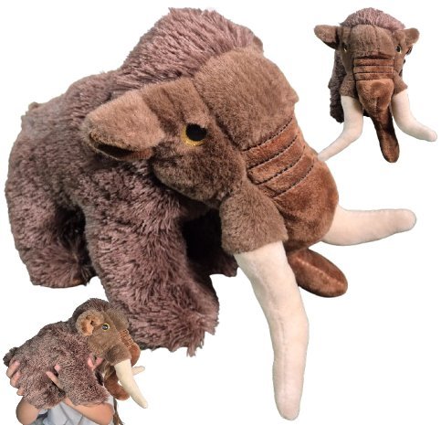 Maskotka Pluszowa MAMUT Pluszak Przytulanka Zwierzątka słoń mamuty dinozaury 30x21x20