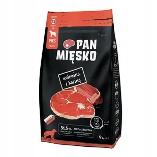 Pan Mięsko Sucha Karma Dla Psa Wołowina Z Koziną 9kg Chrupki Rozmiar XS - Sucha karma dla psów - miniaturka - grafika 2