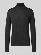 Swetry męskie - Sweter wełniany z golfem - miniaturka - grafika 1